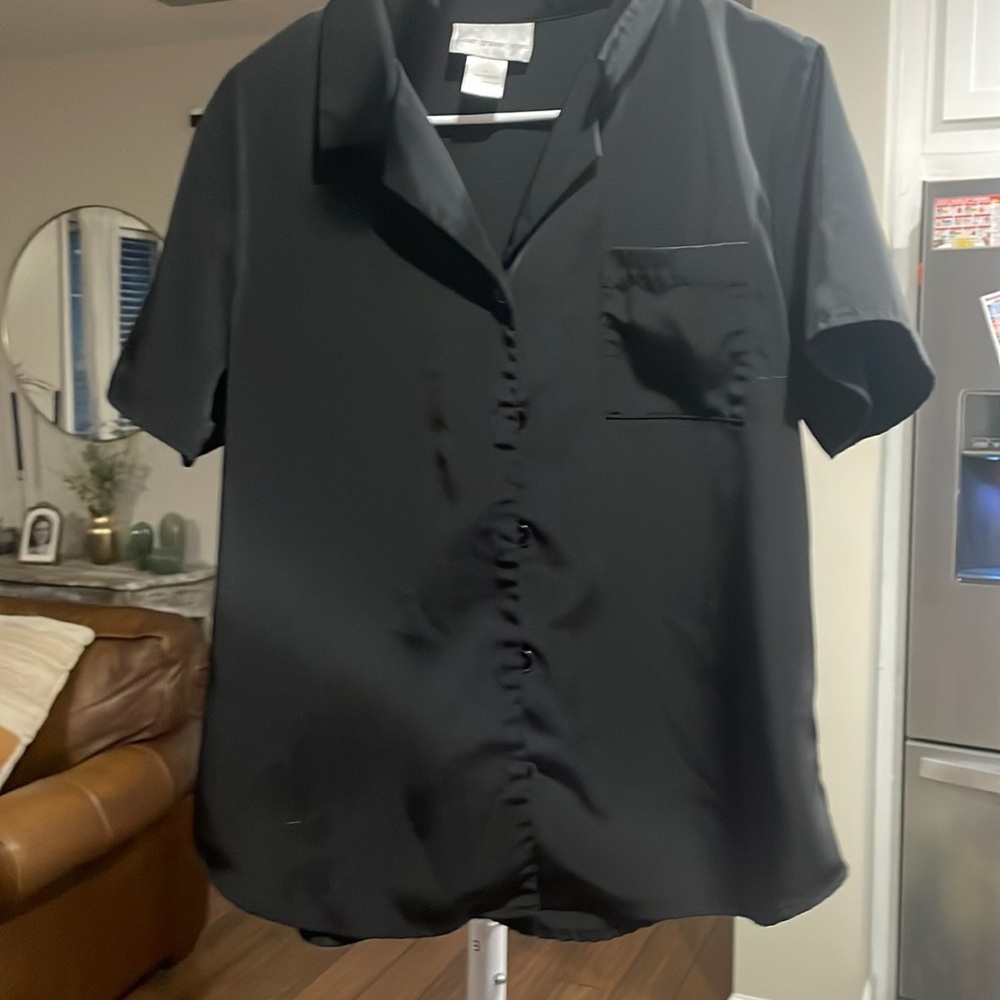 Susan graver black blouse